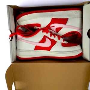 Nike Red and Pink High-Top Sneakers